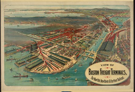 View of Boston freight terminals, The New York, New Haven & Hartford railraod LCCN2003677979