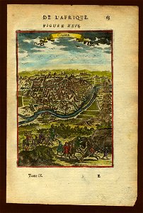 View of Cairo, 1683. Free illustration for personal and commercial use.