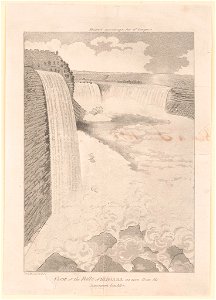 View of the Falls of Niagara as seen from the American Ladder LCCN2003681013