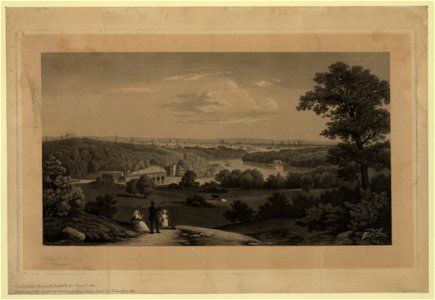 View of Philadelphia looking down the Skuylkill Riv from Fairmount, 1858 LCCN2003674463