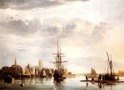 View of Dordrecht, ca. 1655, Aelbert Cuyp, Dutch, 1620-1691, oil on canvas
