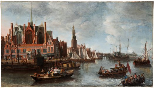 View of Nieuwe Kerk in Amsterdam (Anthoine Beerstraaten) - Nationalmuseum - 18326