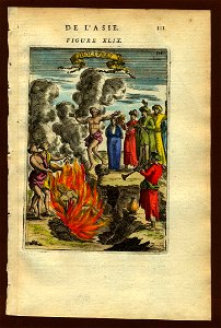 View of a sati, 1683