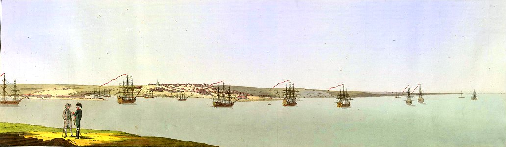 View of the port and city of Ahtiar, now Sevastopol