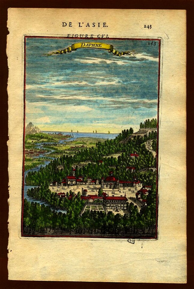 View of Daphne (near Antioch), Description de L'Universe (Alain Manesson Mallet, 1683)