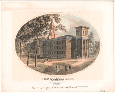 View of Nassau Hall, Princeton, N.J. LCCN2003679797