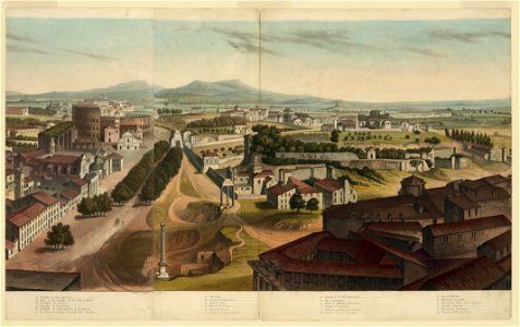 View of Rome, including So. Carlo, Palace of the Vatican, Museum of the Capitol, College of Jesuits, etc. LCCN2003677660