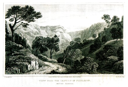 View of the castle of Phyleon Mount Parnes - Dodwell Edward - 1819
