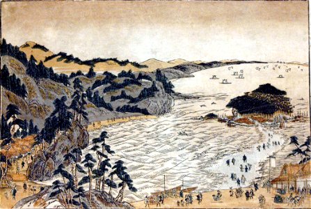 View of the Golden Turtle Hill at Enoshima and Shichiri Beach from Kamakura Moun (5758875699)