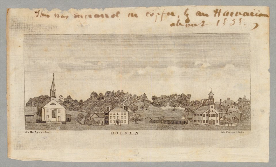 View of Holden, Massachusetts, ca. 1838. Drawn by Edward Bailey, engraved by Kapeau (2)