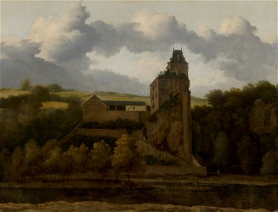 View of Montjardin Castle by Allaert van Everdingen Mauritshuis 953. Free illustration for personal and commercial use.