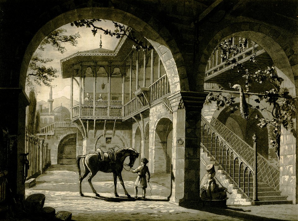 View of Nicolo Argyri's house in Joannina - Hughes Thomas Smart - 1820