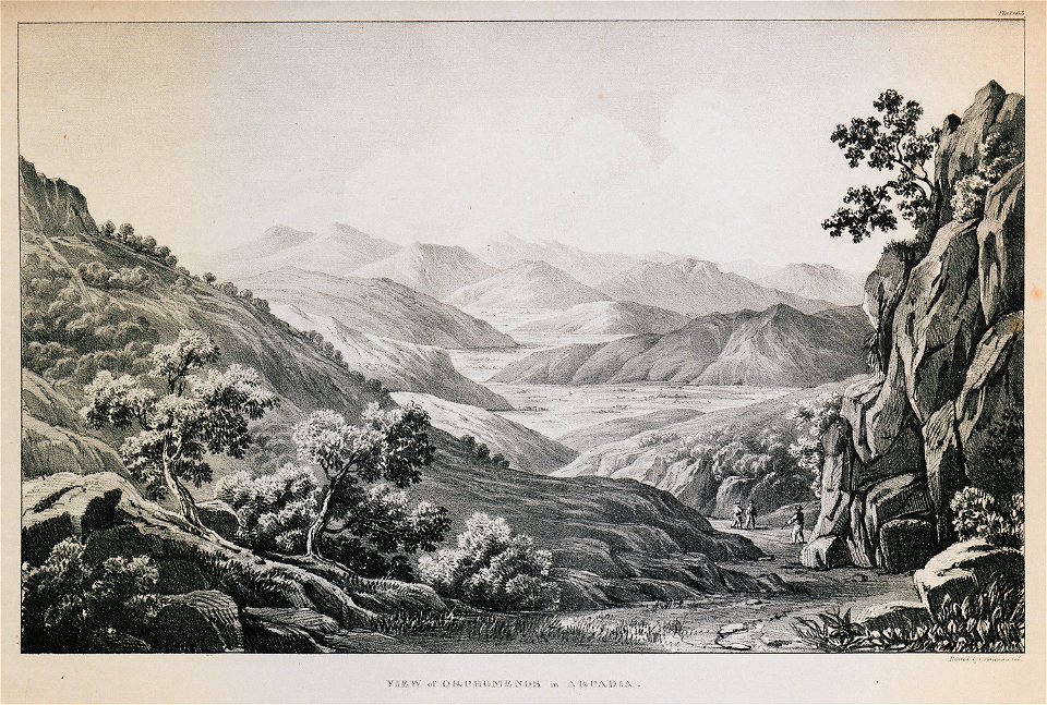 View of Orchomenos in Arcadia - Dodwell Edward - 1834