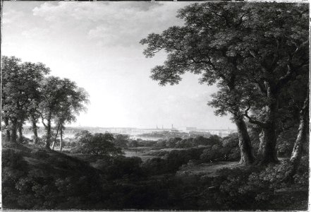 View of Stockholm from Djurgården (Carl Johan Fahlcrantz) - Nationalmuseum - 19180