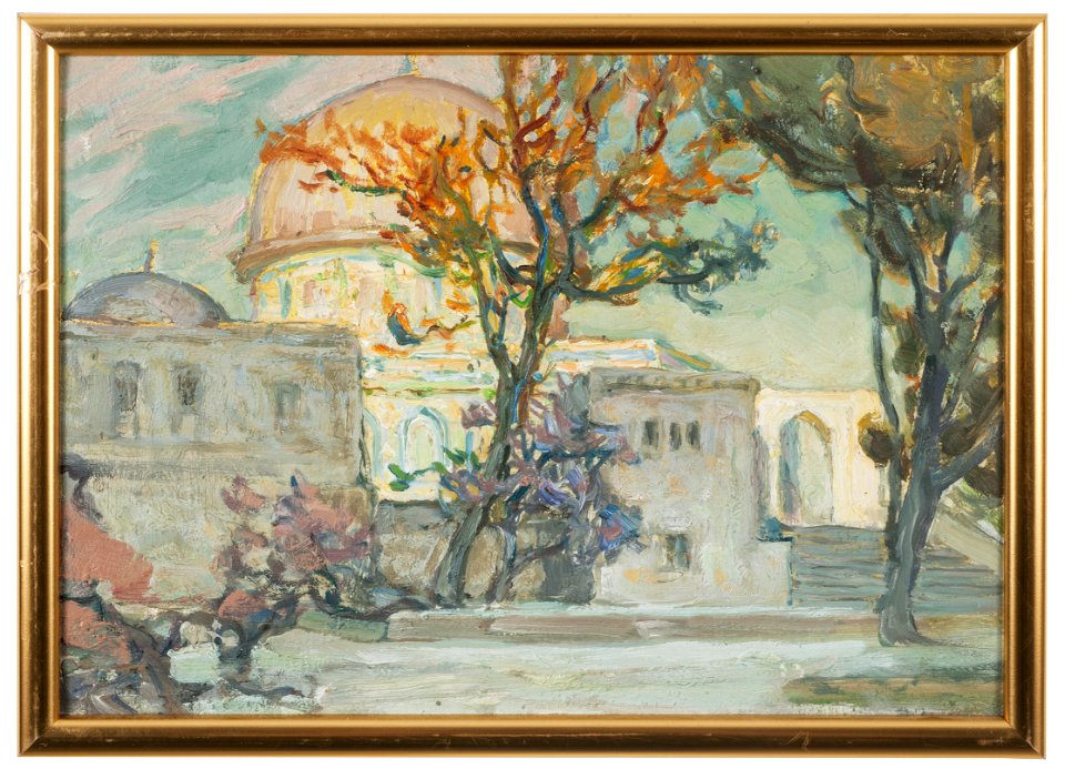 View of Jerusalen. Study (Anna Boberg) - Nationalmuseum - 20532