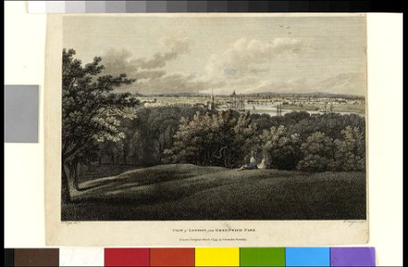 View of London from Greenwich Park RMG PU2197