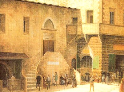 View of Ancient Florence by Fabio Borbottoni 1820-1902 (63)