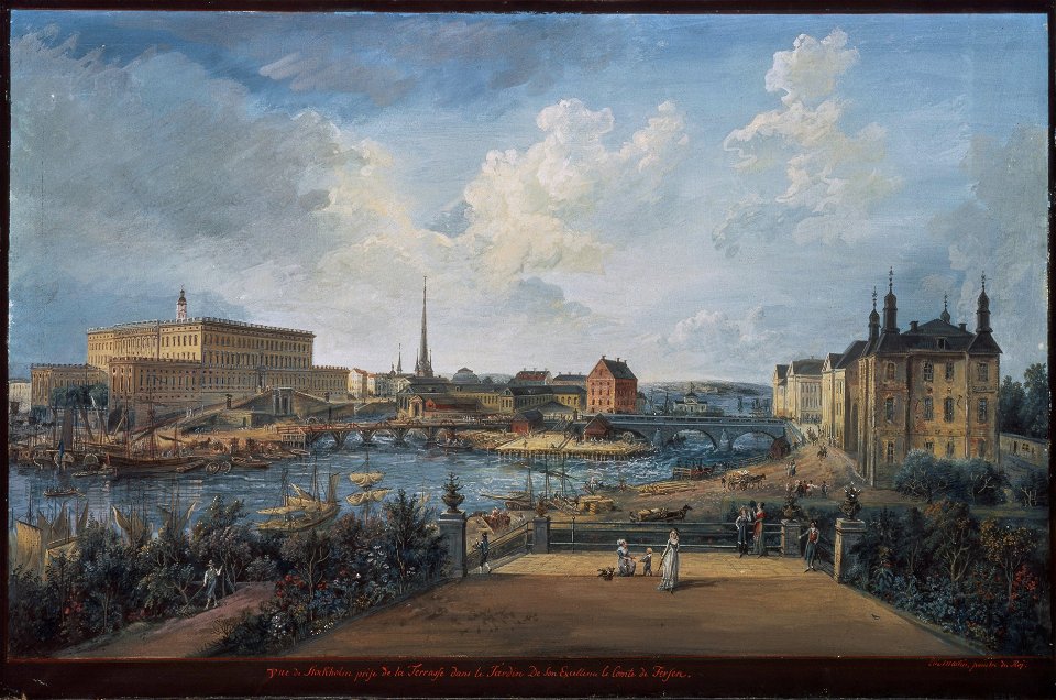 View of Stockholm (Elias Martin) - Nationalmuseum - 24425