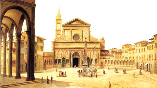 View of Ancient Florence by Fabio Borbottoni 1820-1902 (6)