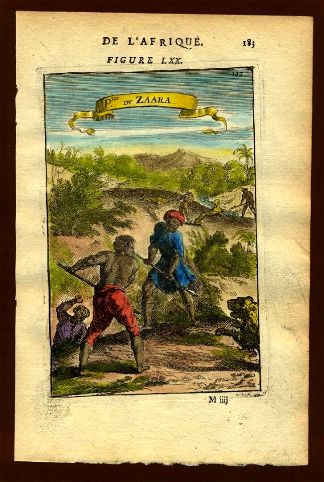 View of people of Zaara (the Sahara), 1683