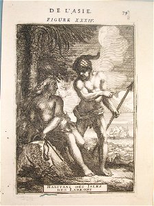 View of people of the isles of Larrons, 1683
