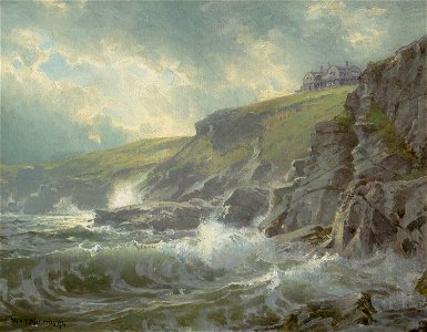 View of the Artists Home Graycliff Newport Rhode Island-William Trost Richards-1894
