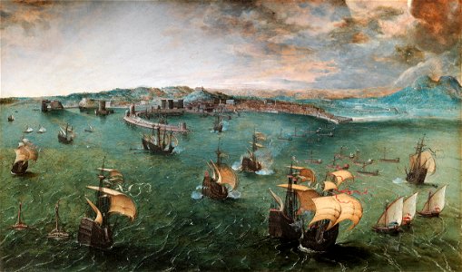 View of the bay of Naples, by Pieter Bruegel (I)
