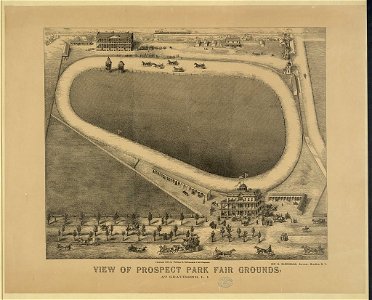 View of Prospect Park fair grounds, at Gravesend, L.I LCCN2004669563