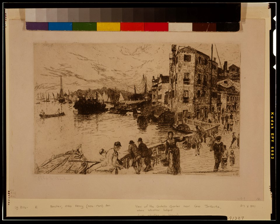 View of the Castello Quarter near Casa Jankovitz, where Whistler lodged, (Venice) LCCN96512289