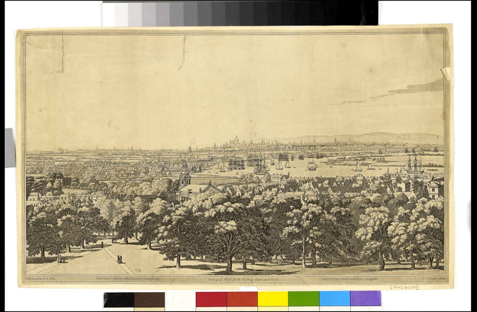 View of London from Greenwich Park RMG PZ8020