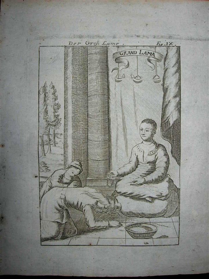 View of the Grand Lama, 1718