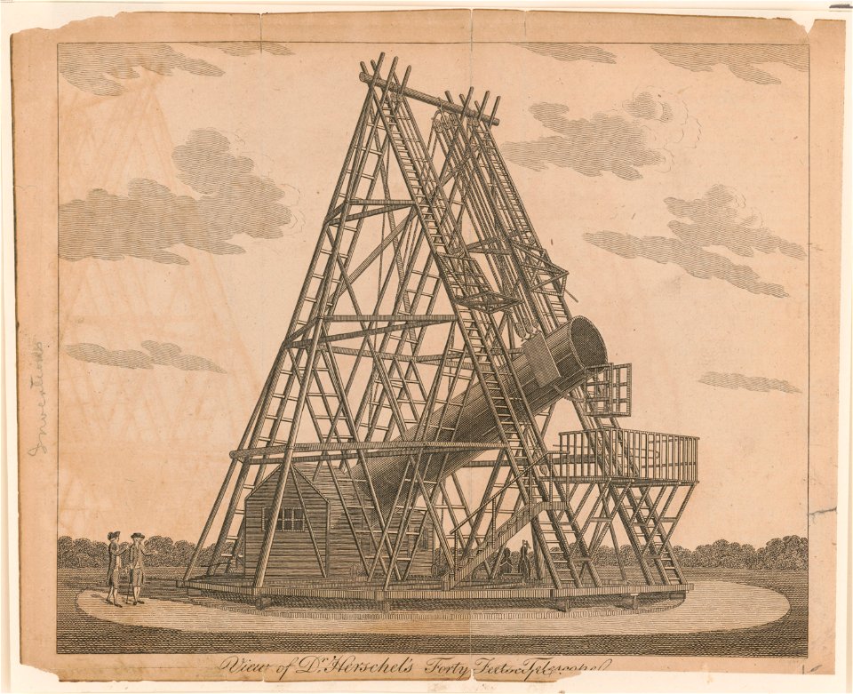 View of Dr. Herschel's forty feet telescope LCCN2004669299