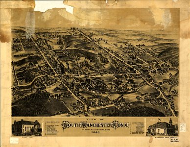 View of South Manchester, Conn. 1880. LOC gm71005342