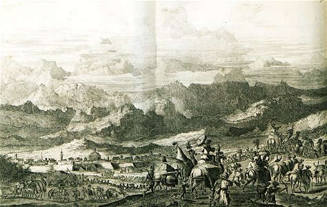 View of Mount Ararat - Struys Jan Janszoon - 1681