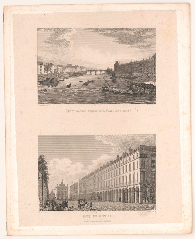 View taken from the Pont des Arts. Rue de Rivoli LCCN2003680810