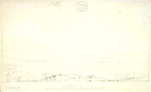 View of Port Nicholson from the summit of the range bordering the valley of the Hutt to the westward A-146-001