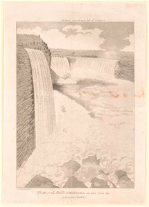 View of the Falls of Niagara as seen from the American Ladder LCCN2003681013