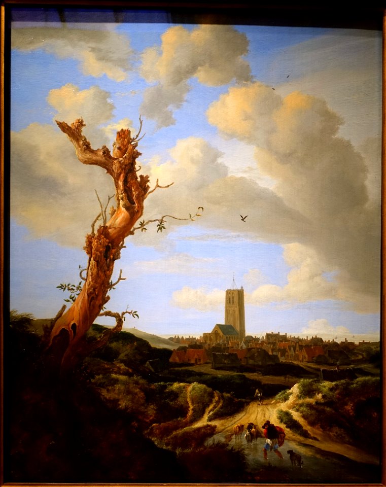 View of Egmond-on-the-Sea, by Jacob van Ruisdael, 1648, oil on panel - Currier Museum of Art - Manchester, NH - DSC07271