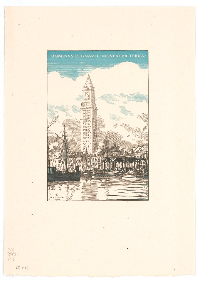 View of river with city behind LCCN2003678635