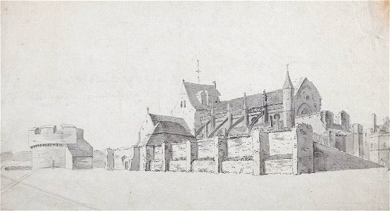 View of the Church of Ruin’d Pier at Cherbourg Normandy - Anon - 9331