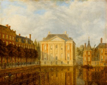 View of the Mauritshuis by Augustus Wijnantz Mauritshuis 1070. Free illustration for personal and commercial use.