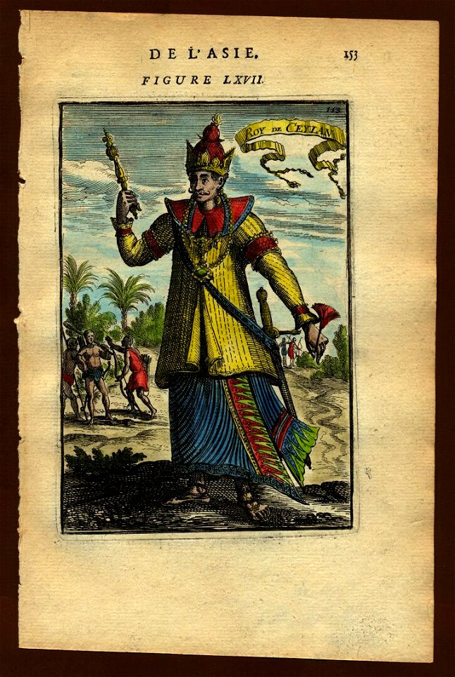 View of the King of Ceylon, 1683