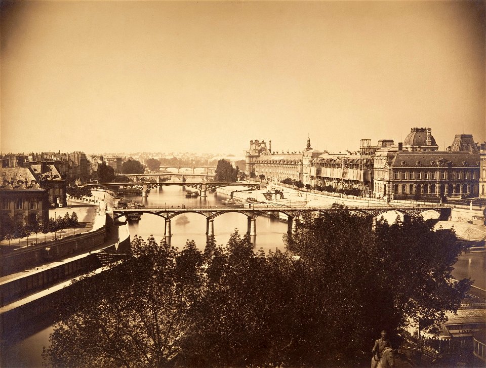 View of the Seine, Paris 1857 (2)