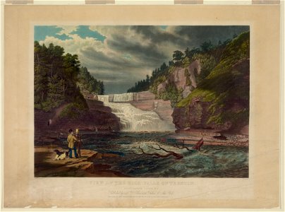 View of the high falls of Trenton, West Canada Creek, N.Y. LCCN2003664818