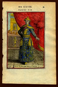 View of the Tartar king of China, 1683
