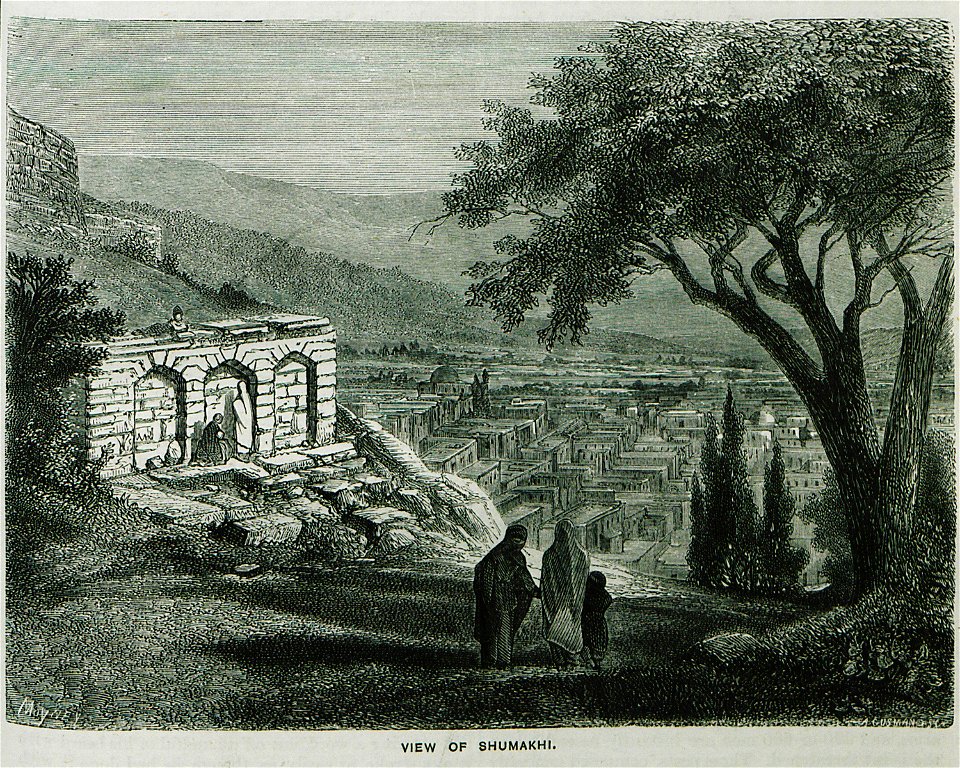 View of Shumakhi - Ainsworth William Francis - 1870