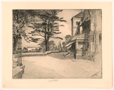 View of Rockwood Tarrytown on the Hudson, residence of William Rockefeller, no. 1) - Mielatz LCCN2003672158