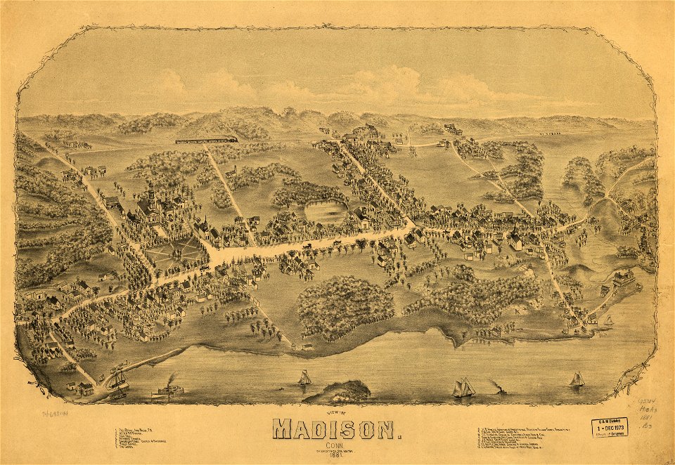 View of Madison, Conn. 1881. LOC 74693144