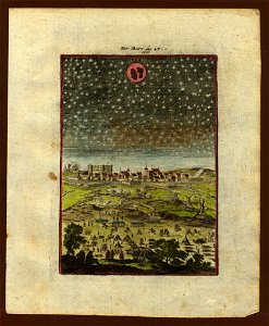 View of the planet Mars, 1719. Free illustration for personal and commercial use.