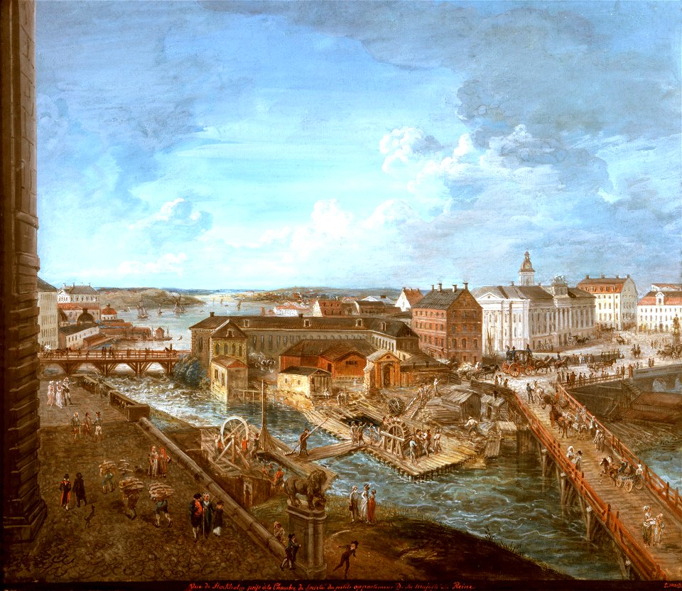 View of Stockholm (Elias Martin) - Nationalmuseum - 24426